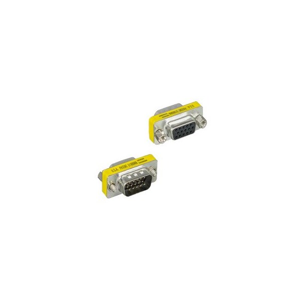 Cable Wholesale SVGA Mini Coupler for PC, HD15 Male to HD15 Female 31H1-05210 - main